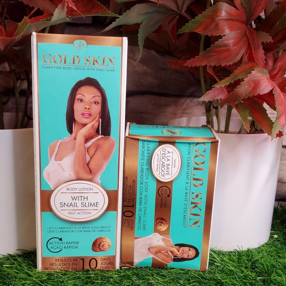 Skincare Gold Skin Clarifying Soapbody Lotion With Snail Slime Fast